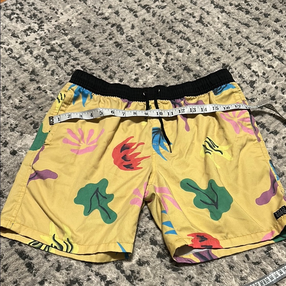 Swell Men's Yellow Patterned Drawstring Waist. So… - image 6